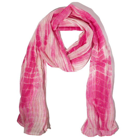Nomad Sari Party Shine Scarf – Perfect Pink (180×50cm) AW Dropship UK