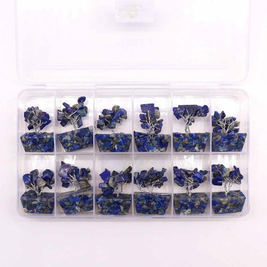 Mini Gemstone Tree On Orgonite Base - Sodalite (15 stones) AW Dropship UK
