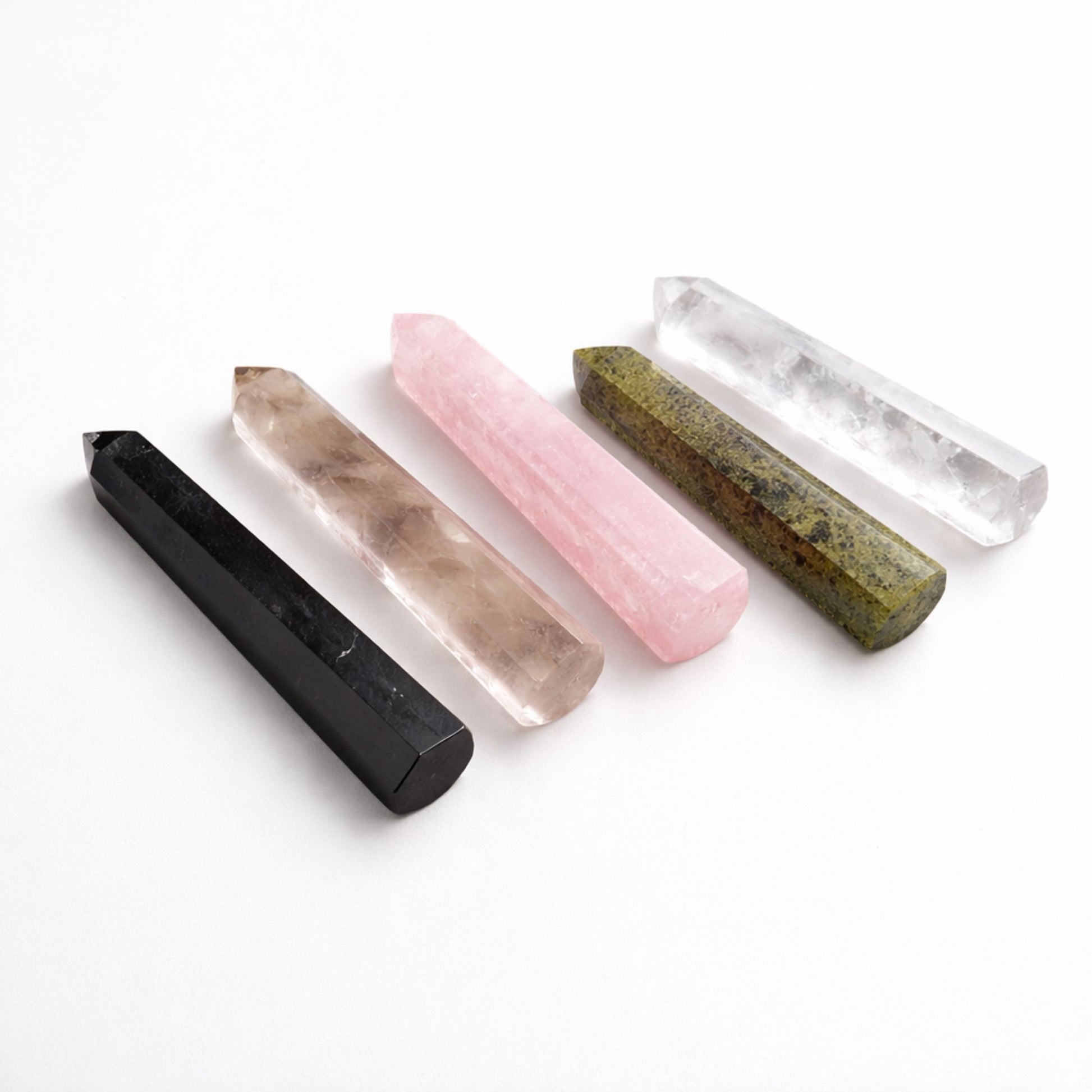 Gemstone Six Face Obelisk Point approx 11cm - Smoky Quartz AW Dropship UK