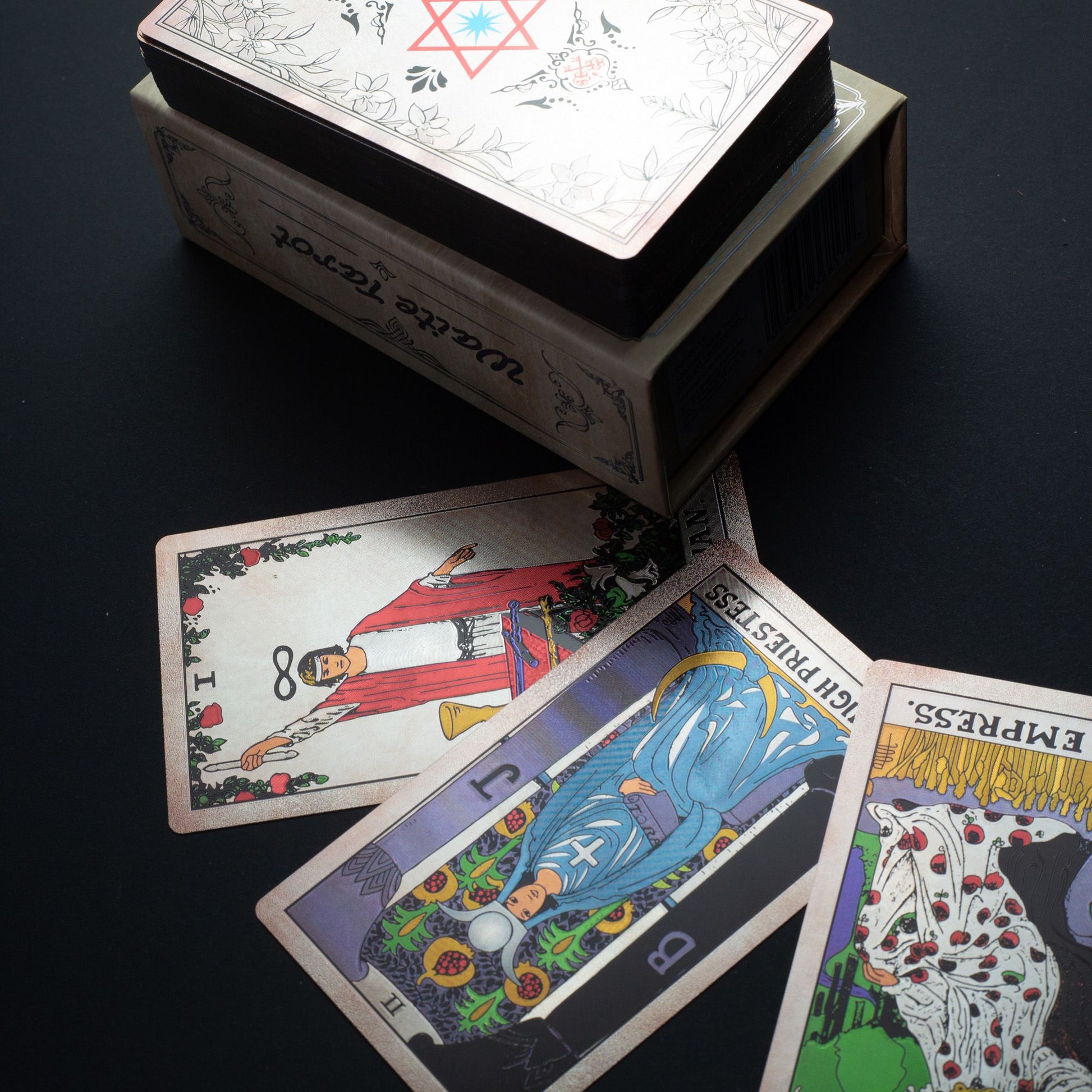 Silver Foil Waite Tarot Card Set - with booklet AW Dropship UK