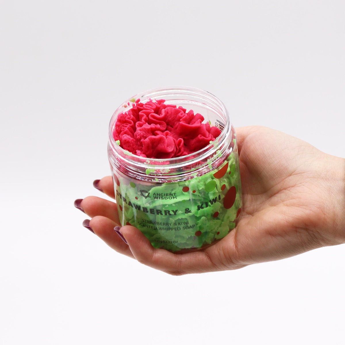 Fruity whipped soap for bath and shower