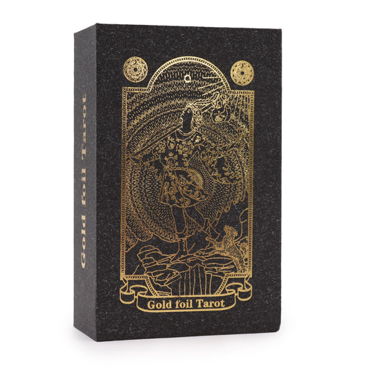 Gold Foil Tarot Set with Book - Gift Box AW Dropship UK