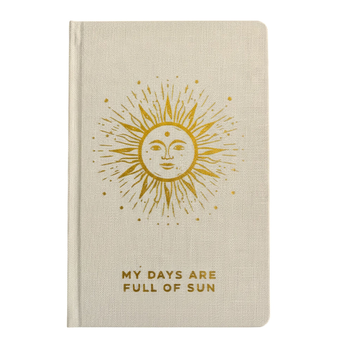 Ivory Gratitude Journal with Gold Lining - 120 pages - My Days are Full of Sun AW Dropship UK