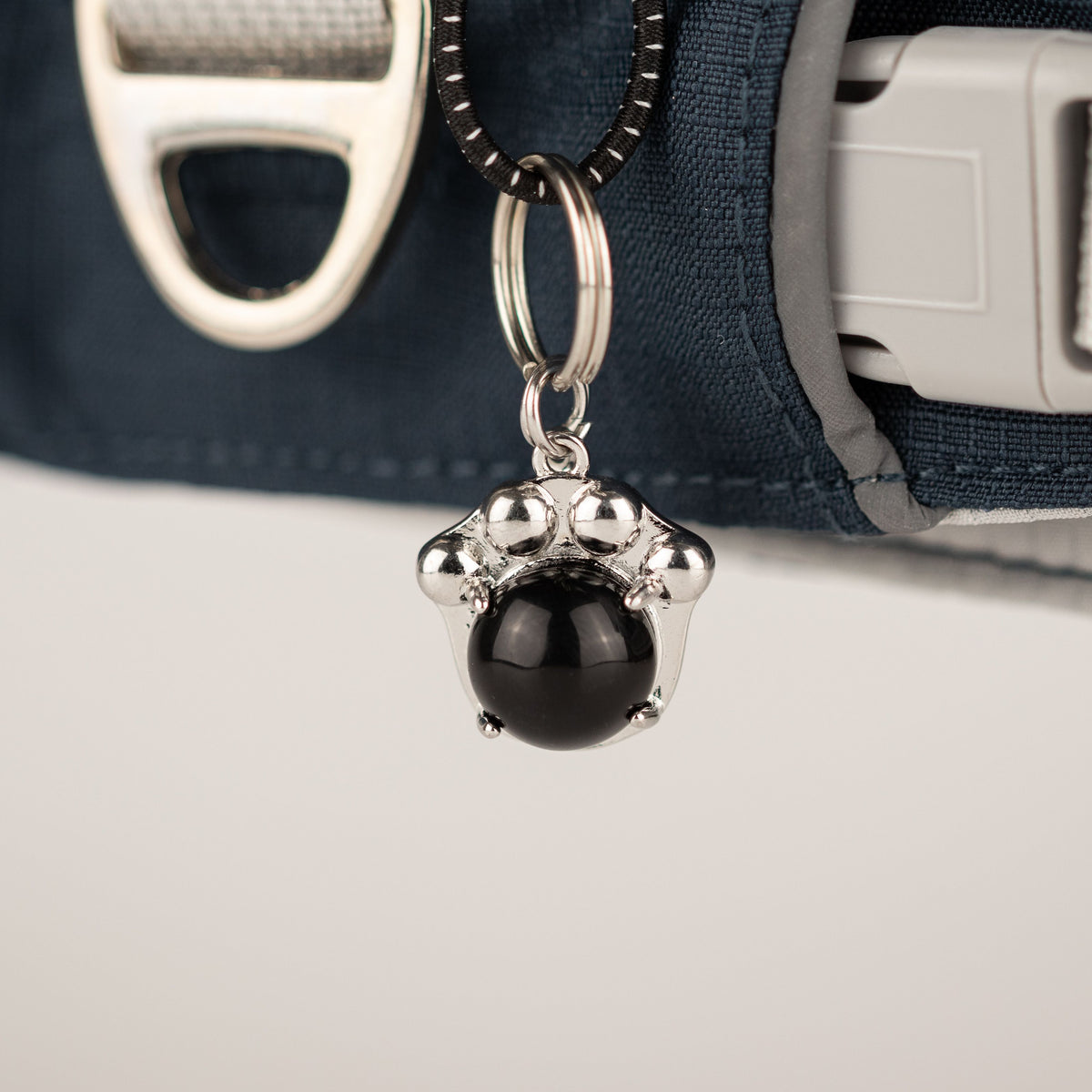 PAW - XS (2-4Kg) Dog Step-in Guardian Harness with Reflective Mesh - Rock Grey - Black Obsidian Charm AW Dropship UK