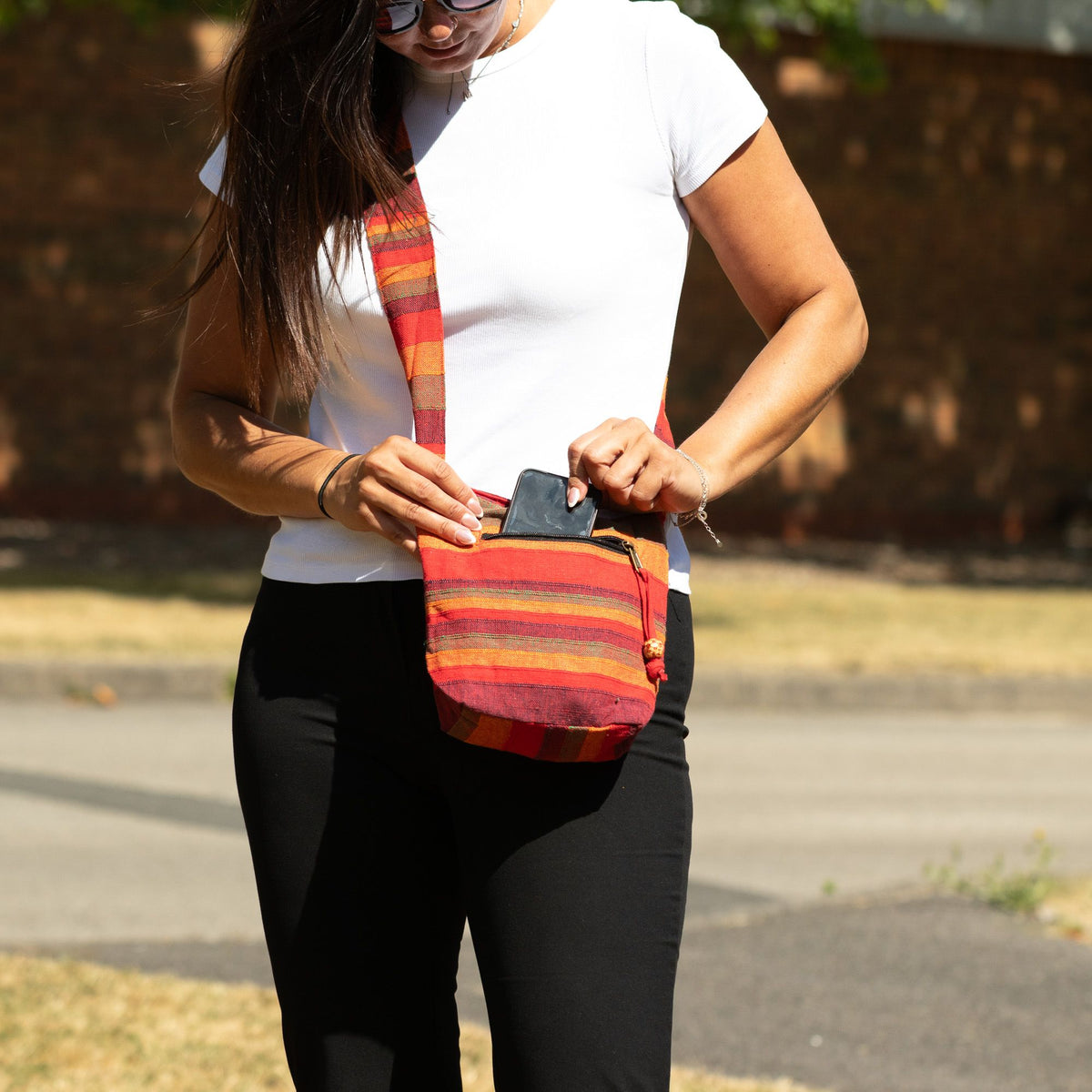Nepal Sling Bag - Sunrise Orange AW Dropship UK
