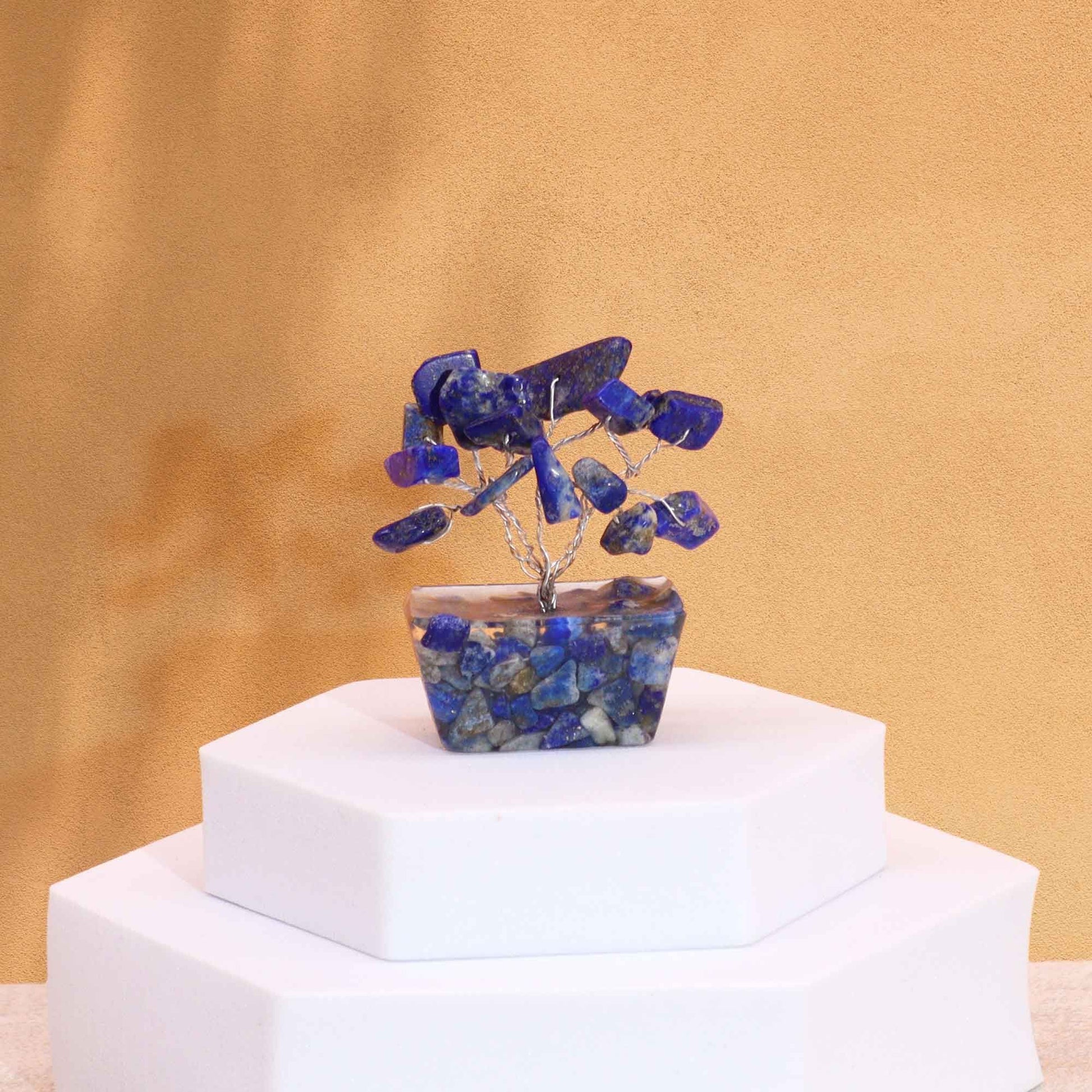 Mini Gemstone Tree On Orgonite Base - Sodalite (15 stones) AW Dropship UK