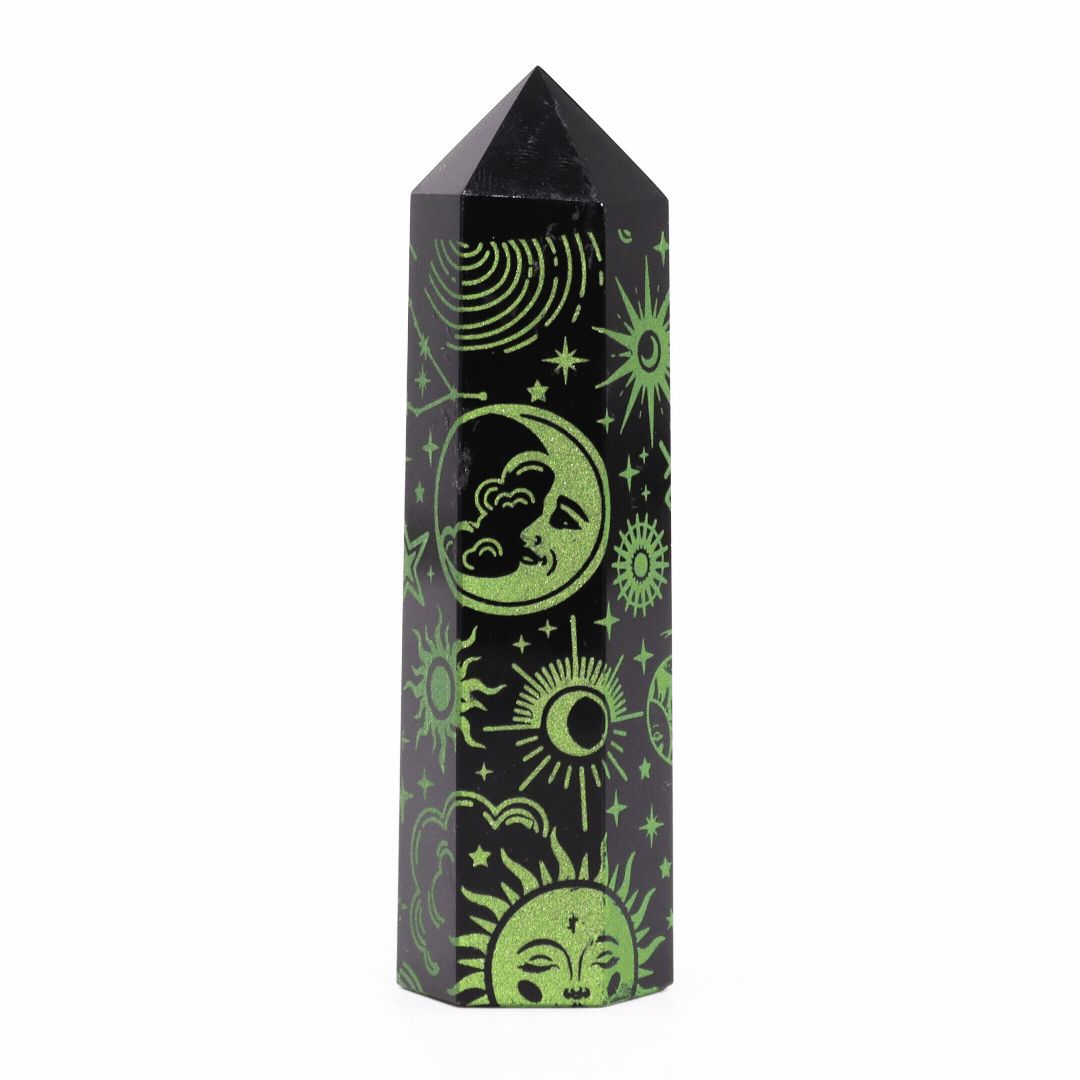 Black Obsidian Point - Mystic Story - Forest Green AW Dropship UK