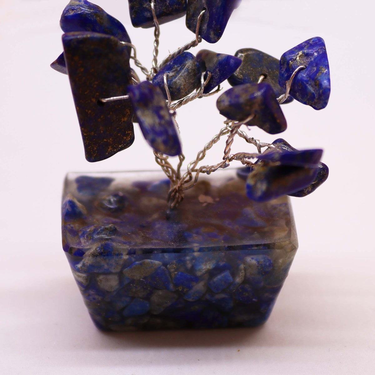 Mini Gemstone Tree On Orgonite Base - Sodalite (15 stones) AW Dropship UK