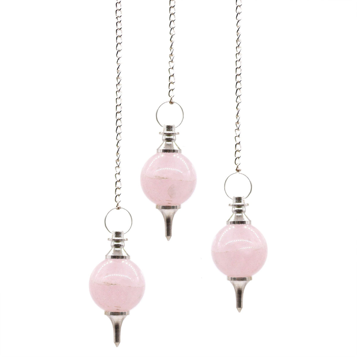 Sphere Pendulums - Rose Quartz AW Dropship UK