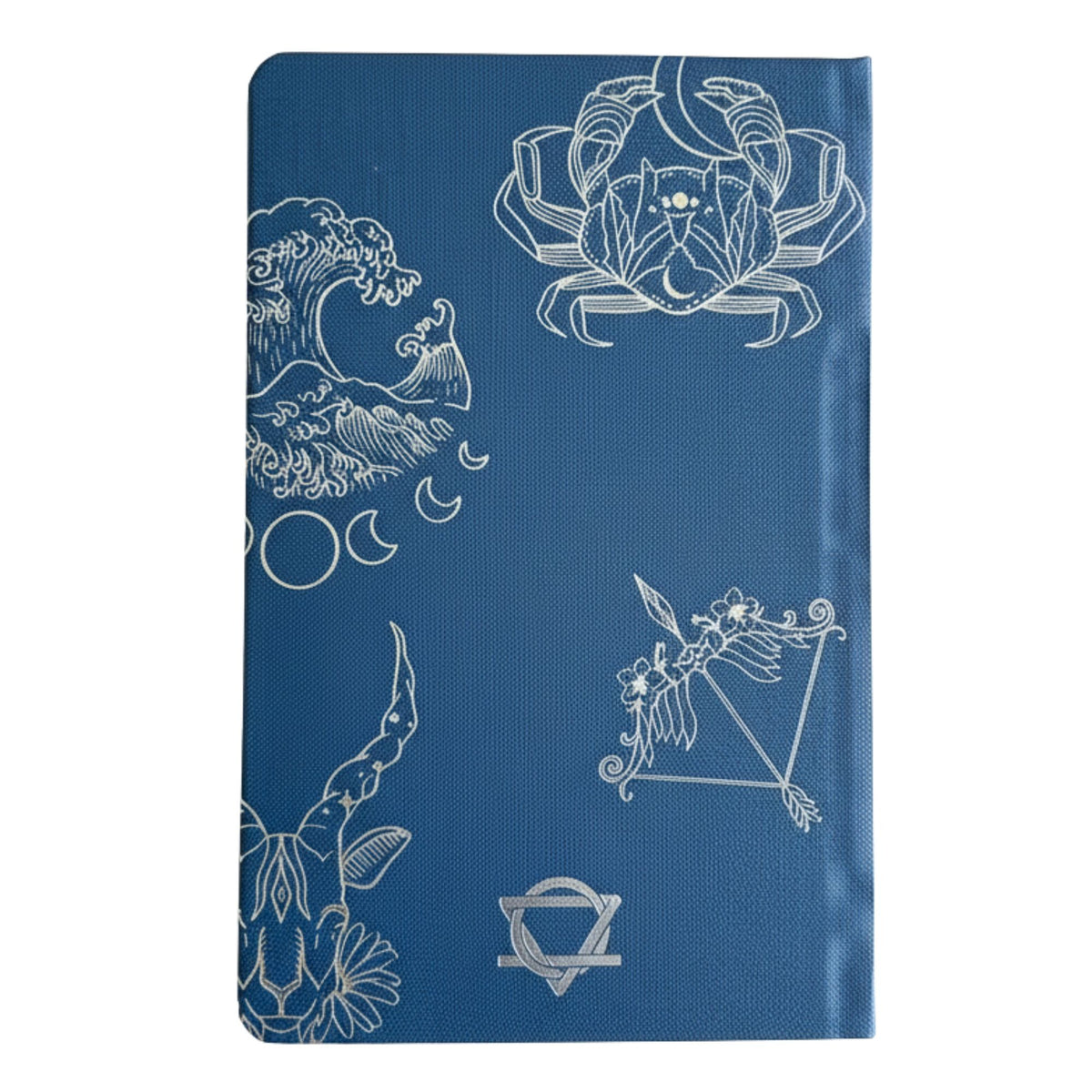 Midnight Blue Wellness Journal - 120 pages - Silver Zodiac AW Dropship UK