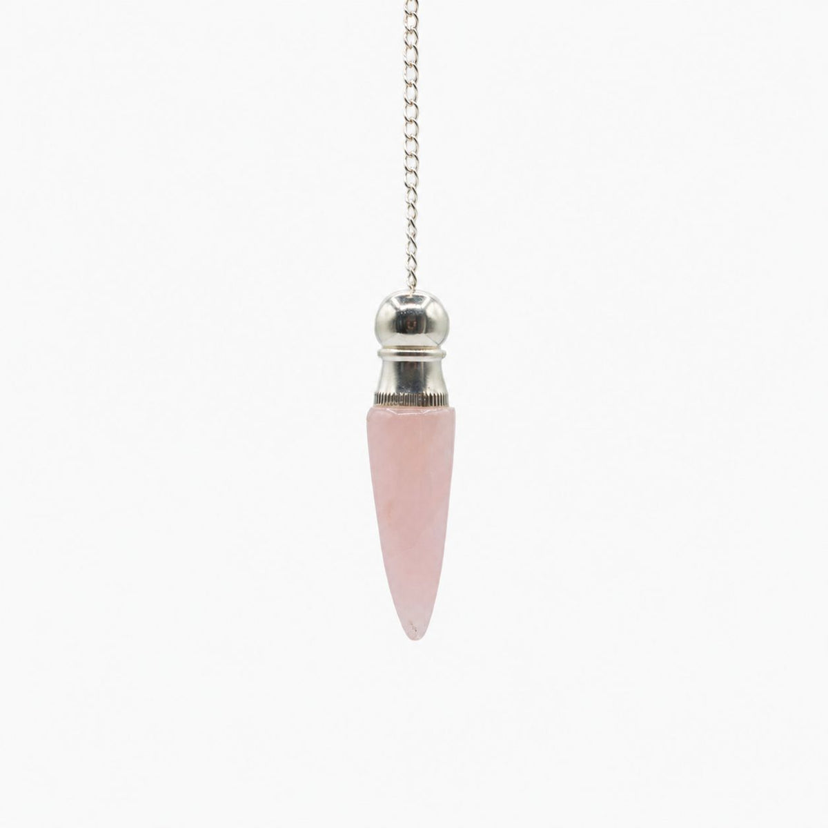 Secret Cavity Discovery of Truth Pendulum - Rose Quartz - Silver Plated AW Dropship UK