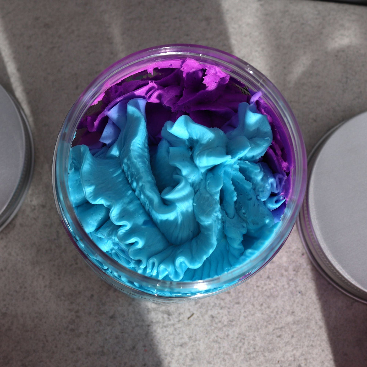Fresh citrus and woody whipped soap