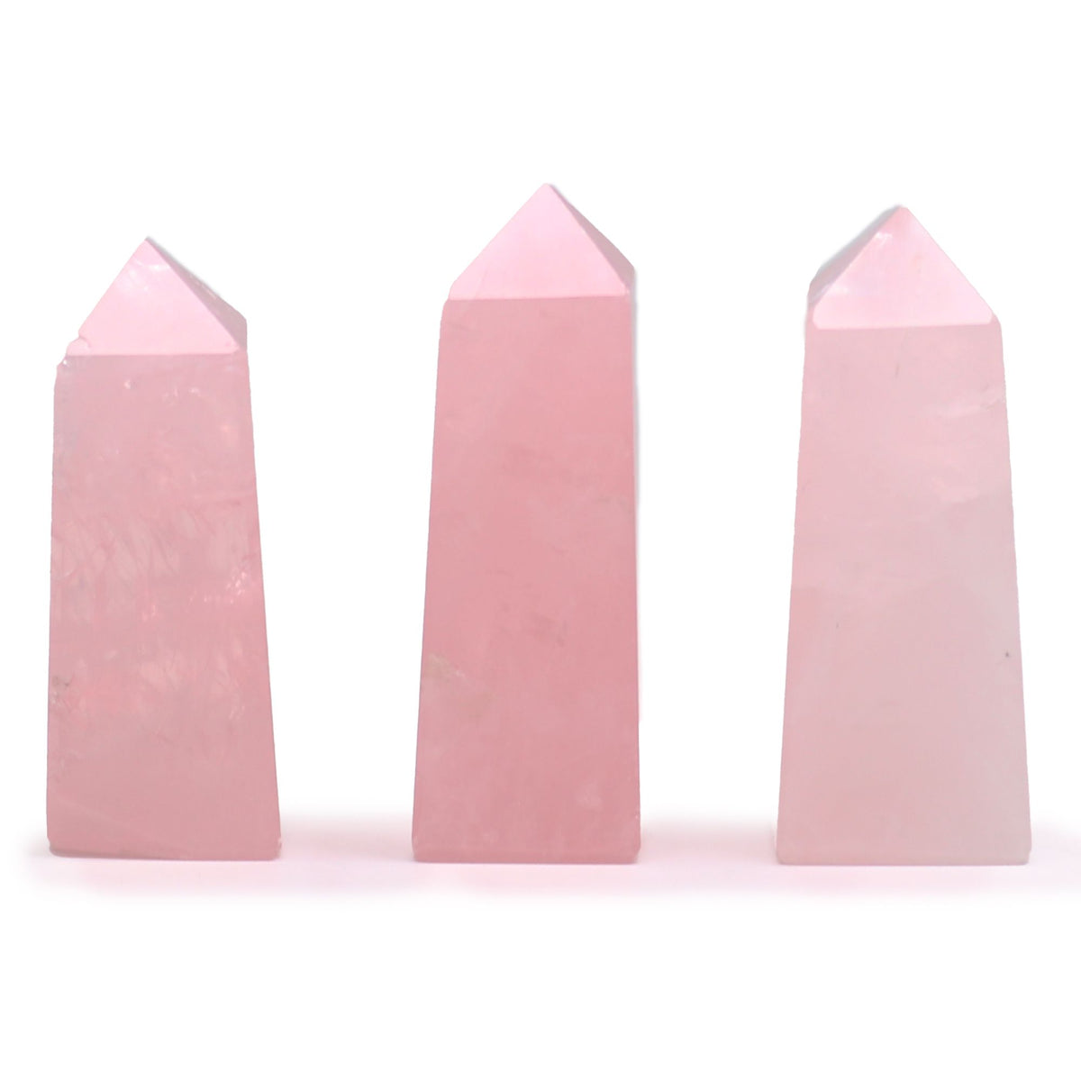 Gemstone Obelisk Point approx 5cm - Rose Quartz AW Dropship UK