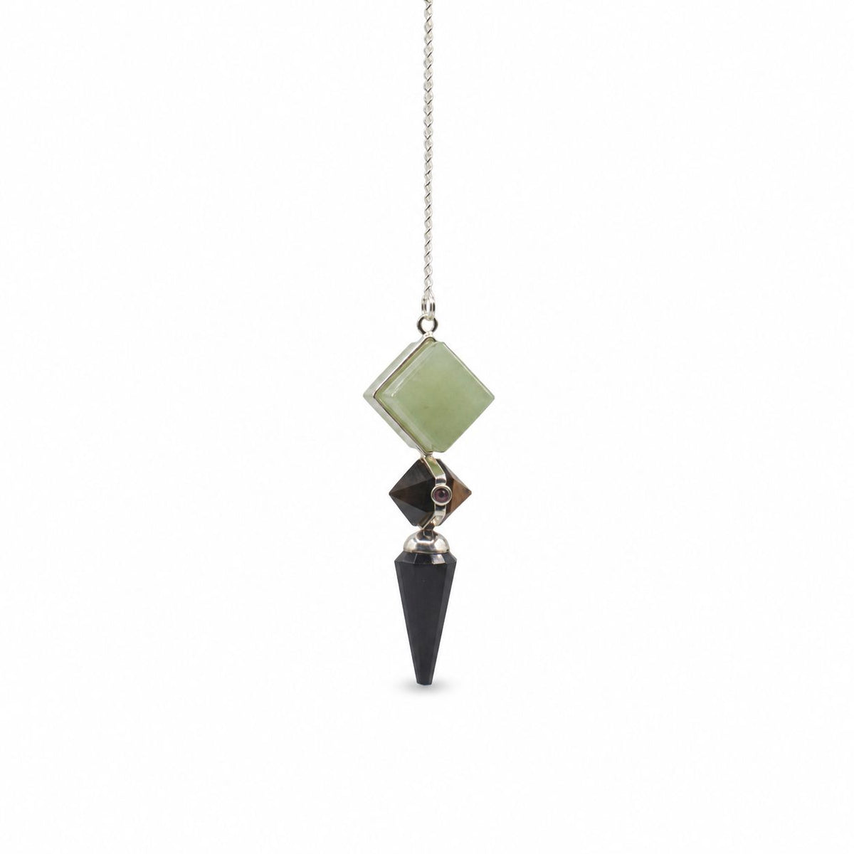Builder of Realms - Three Piece Pendulum - Black Agate - Green Aventurine - Tiger Eye AW Dropship UK