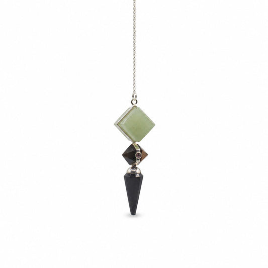 Builder of Realms - Three Piece Pendulum - Black Agate - Green Aventurine - Tiger Eye AW Dropship UK