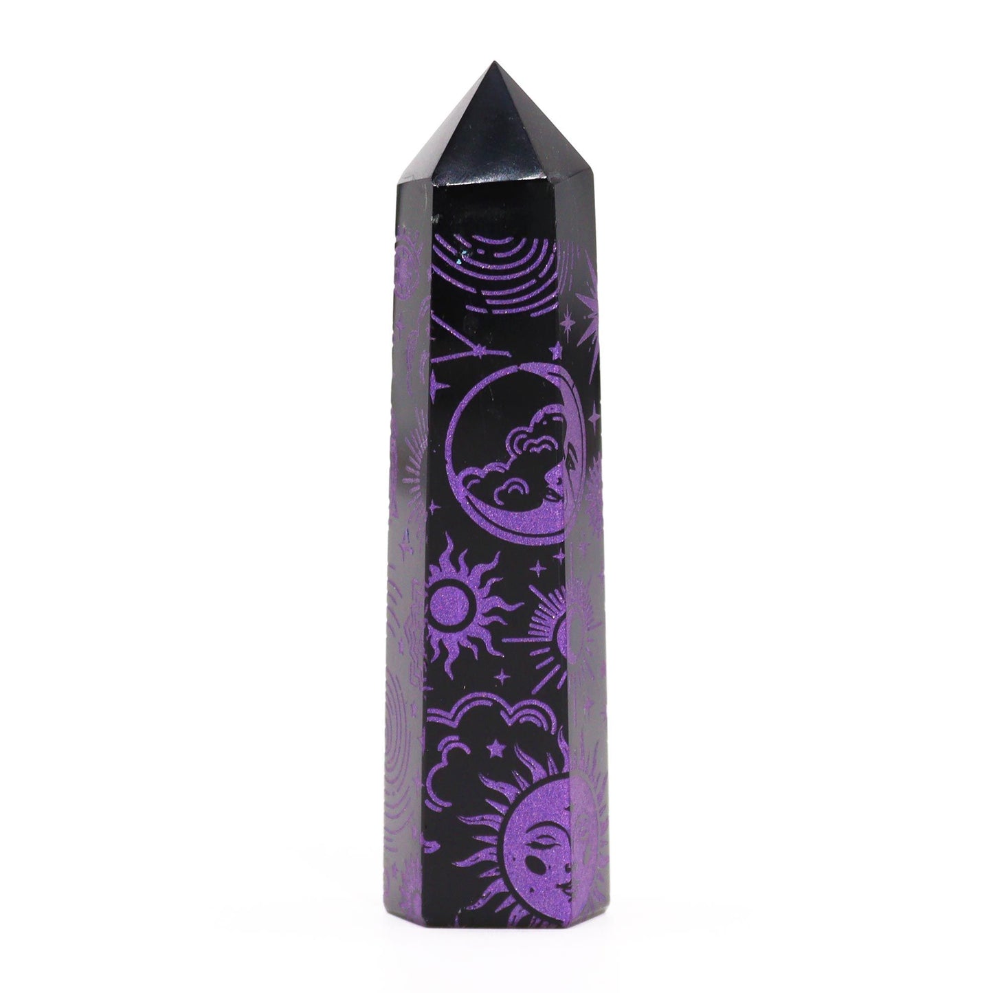 Black Obsidian Point - Mystic Story - Deep Purple AW Dropship UK