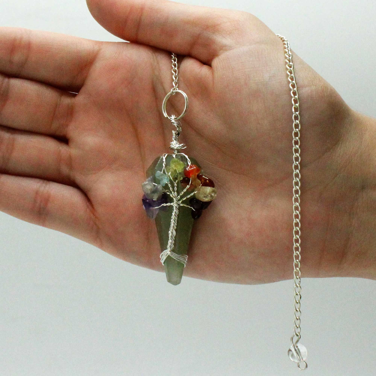 Magic Pendulum - Seven Chakra - Aventurine AW Dropship UK