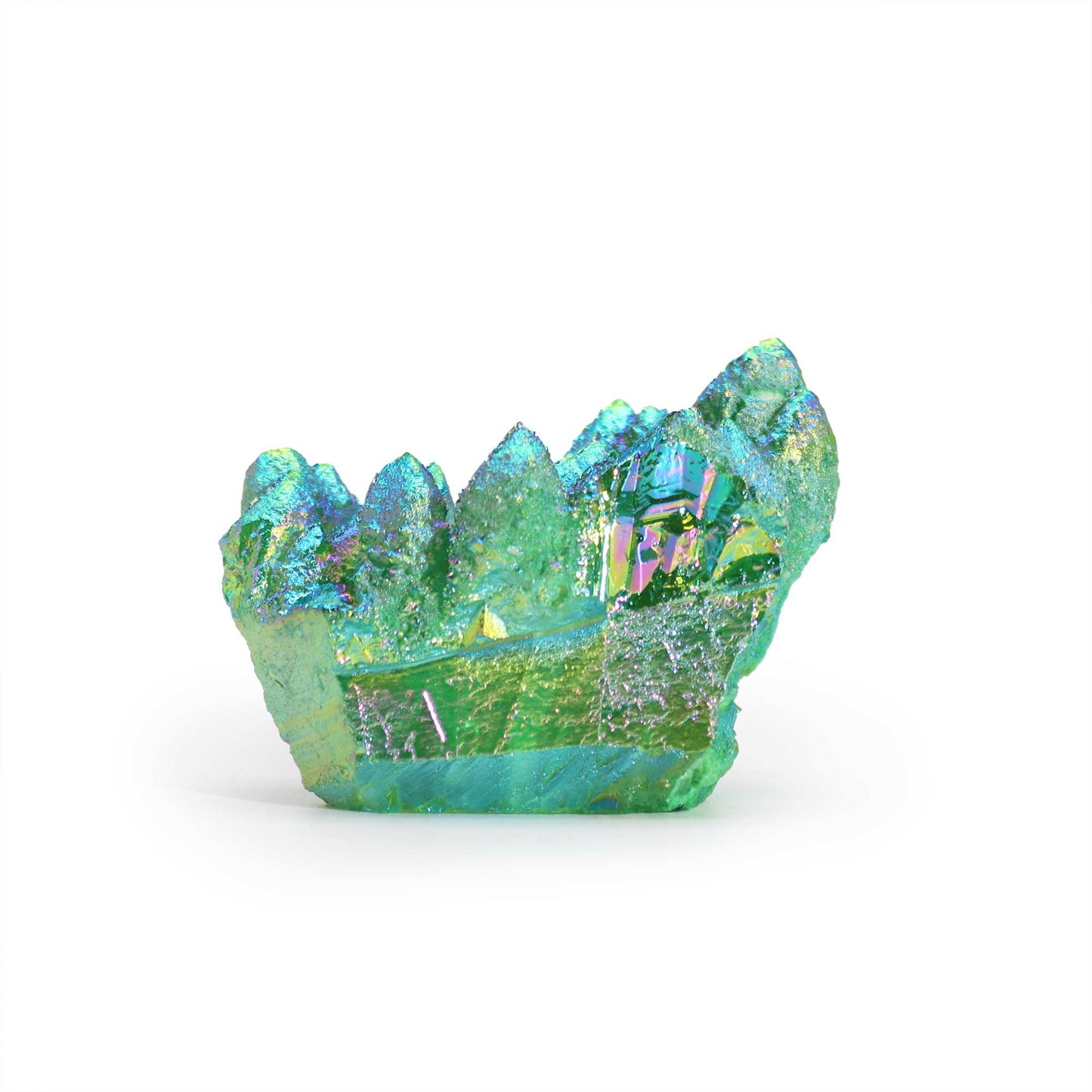 Med Enhanced Quartz - Aura Green Flame Quartz AW Dropship UK