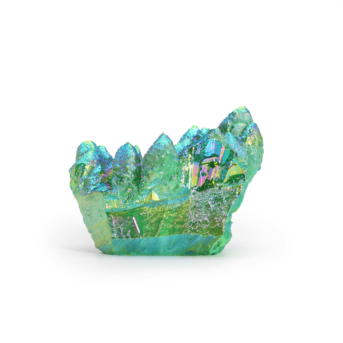 Med Enhanced Quartz - Aura Green Flame Quartz AW Dropship UK