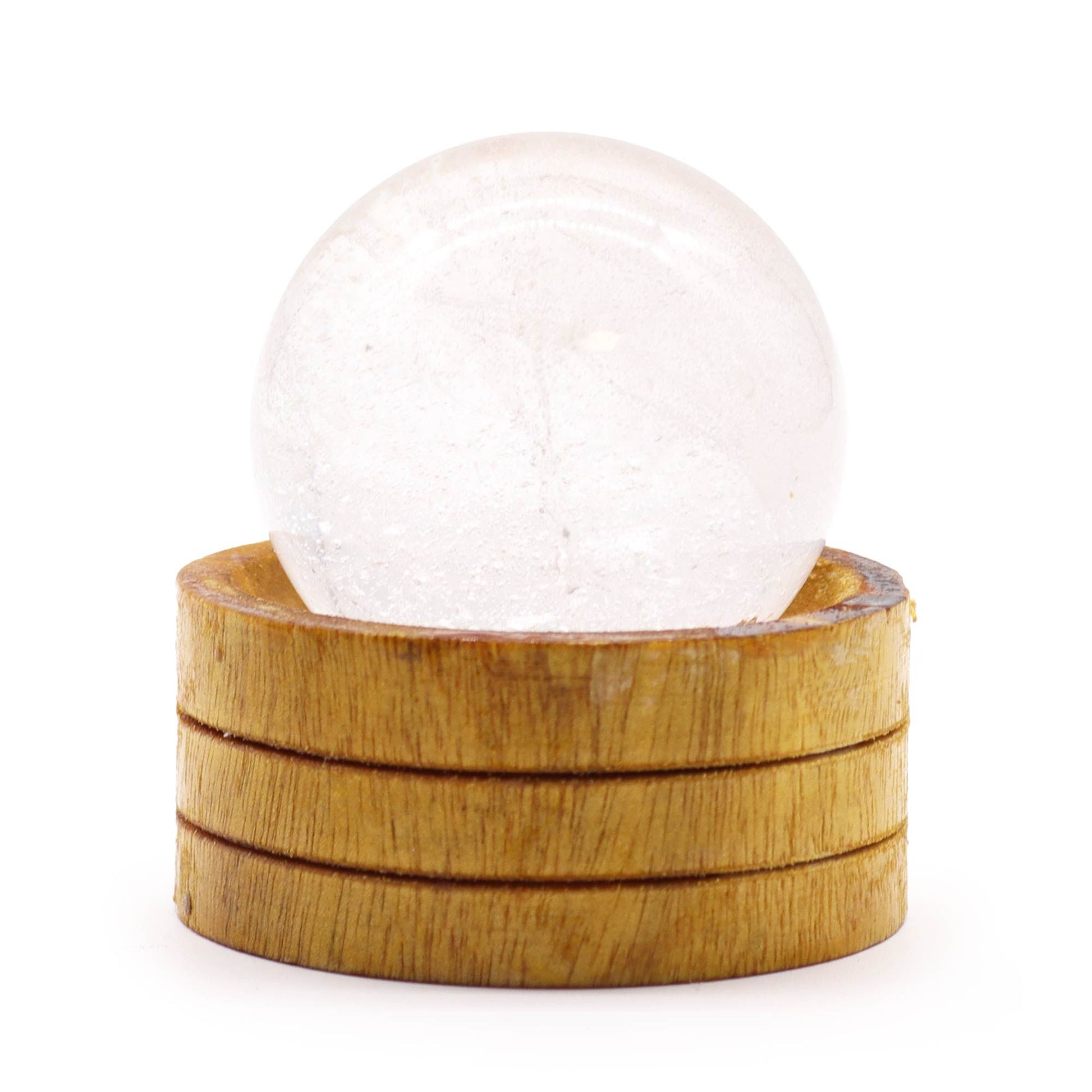 Gemstone Sphere 50mm - Clear Quartz with Stand AW Dropship UK