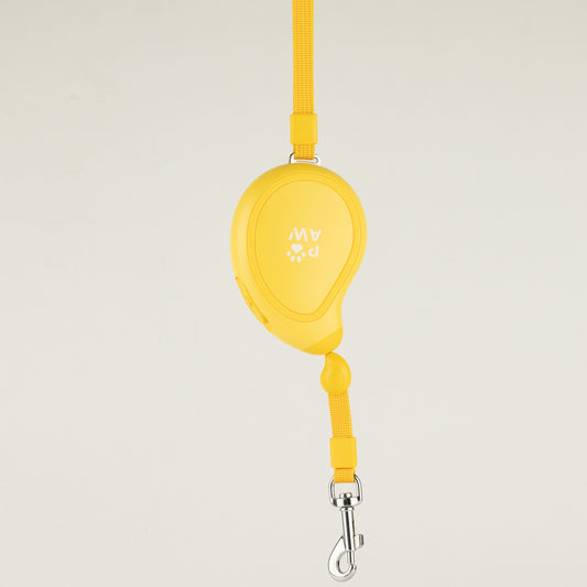 Yellow Mini Mango 3m retractable dog lead