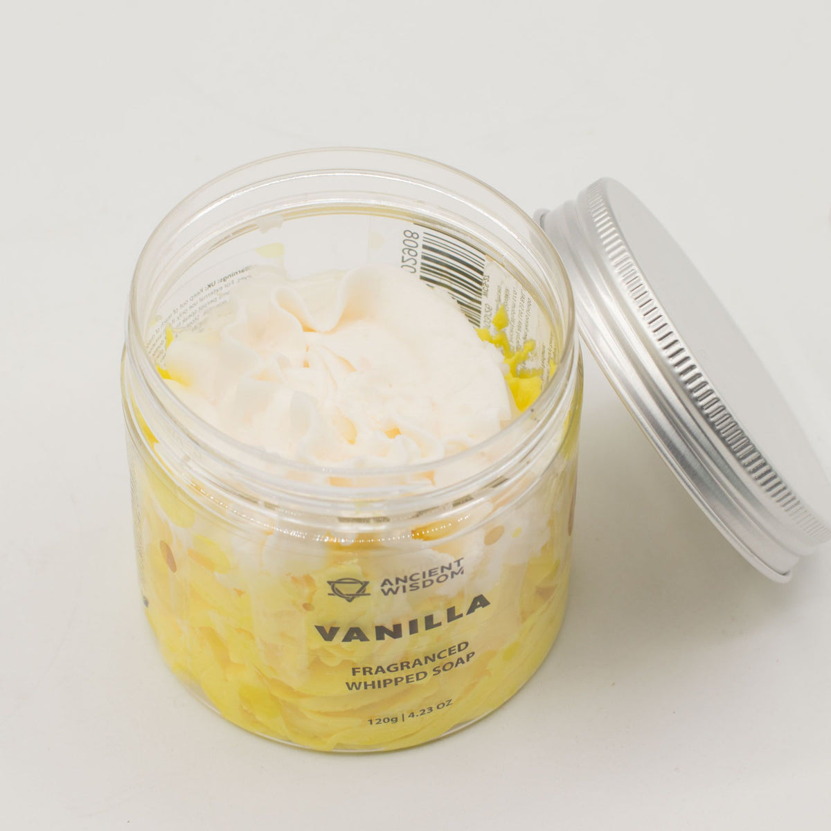 Vanilla whipped soap made in the UK