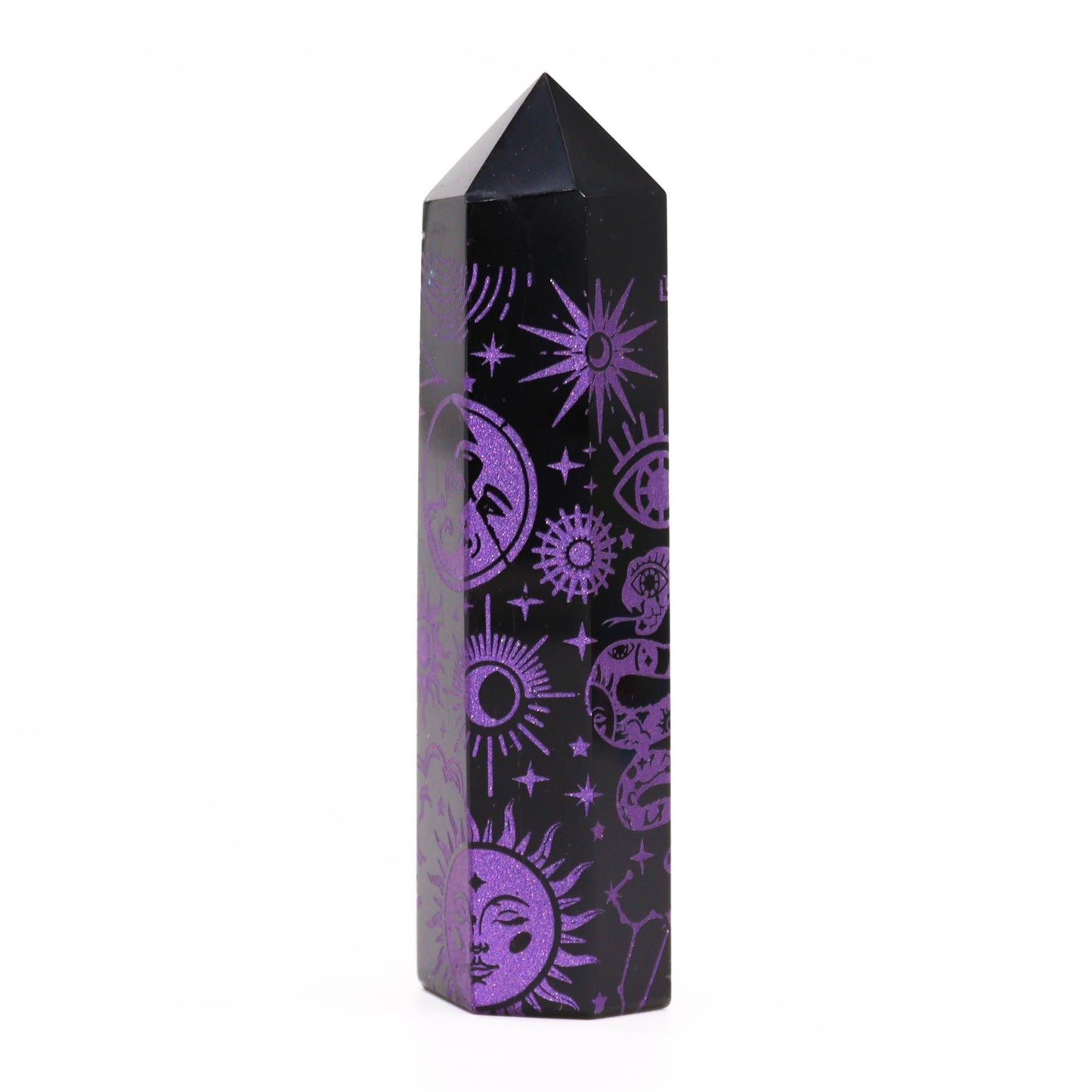 Black Obsidian Point - Mystic Story - Deep Purple AW Dropship UK