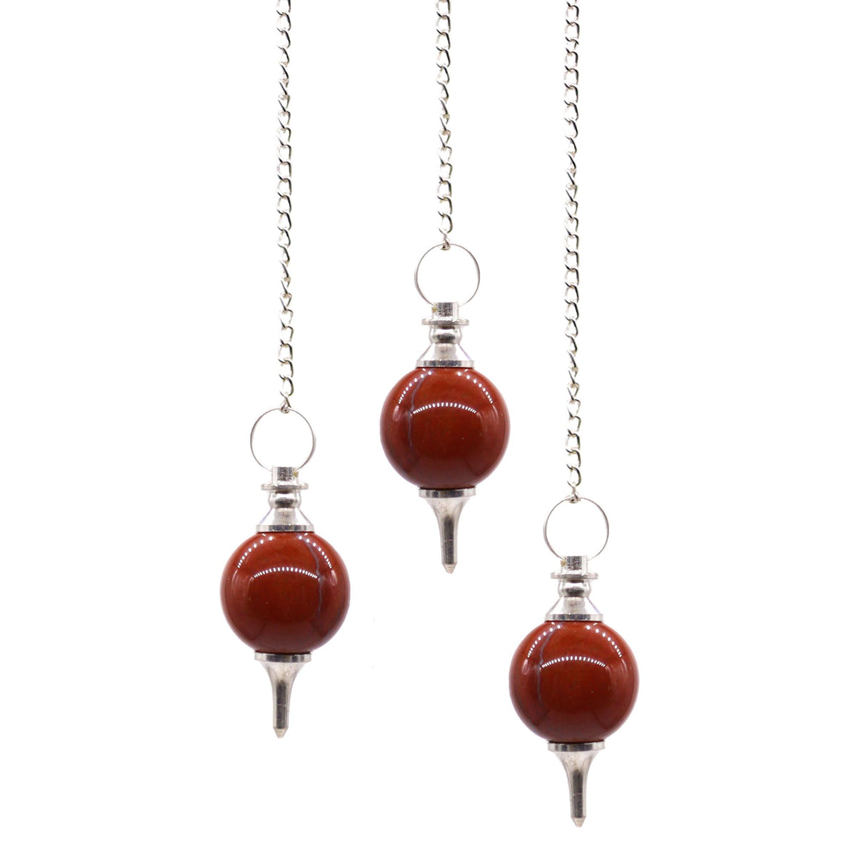 Sphere Pendulums - Red Jasper AW Dropship UK
