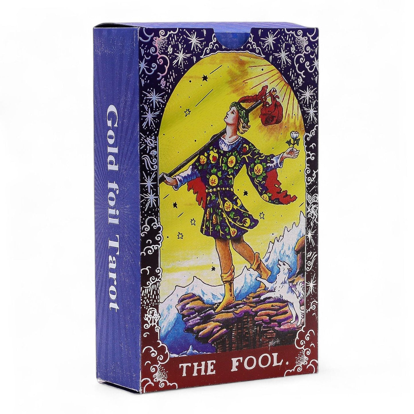 Blue Foil Tarot Card Set - Mandala - with booklet AW Dropship UK