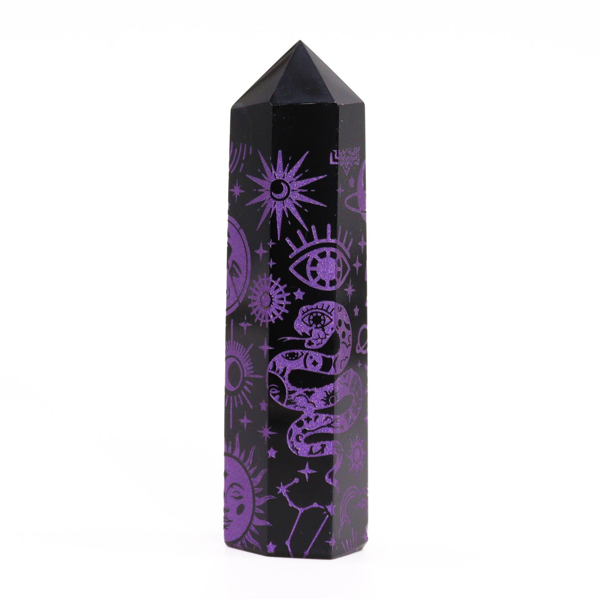 Black Obsidian Point - Mystic Story - Deep Purple AW Dropship UK