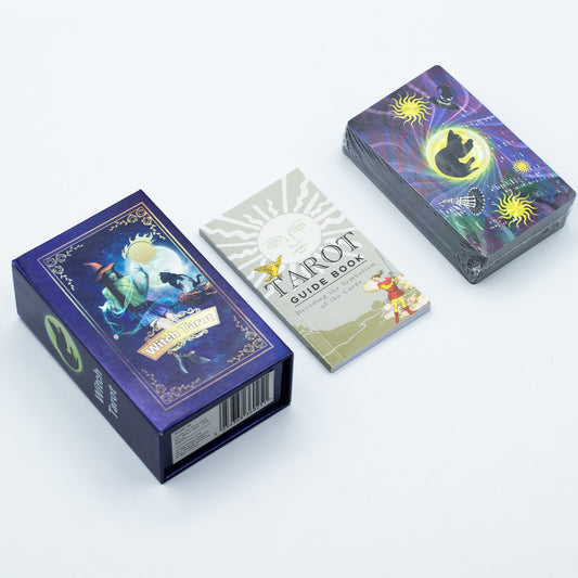 Purple Foil Tarot Card Set - Witch Tarot - with booklet AW Dropship UK