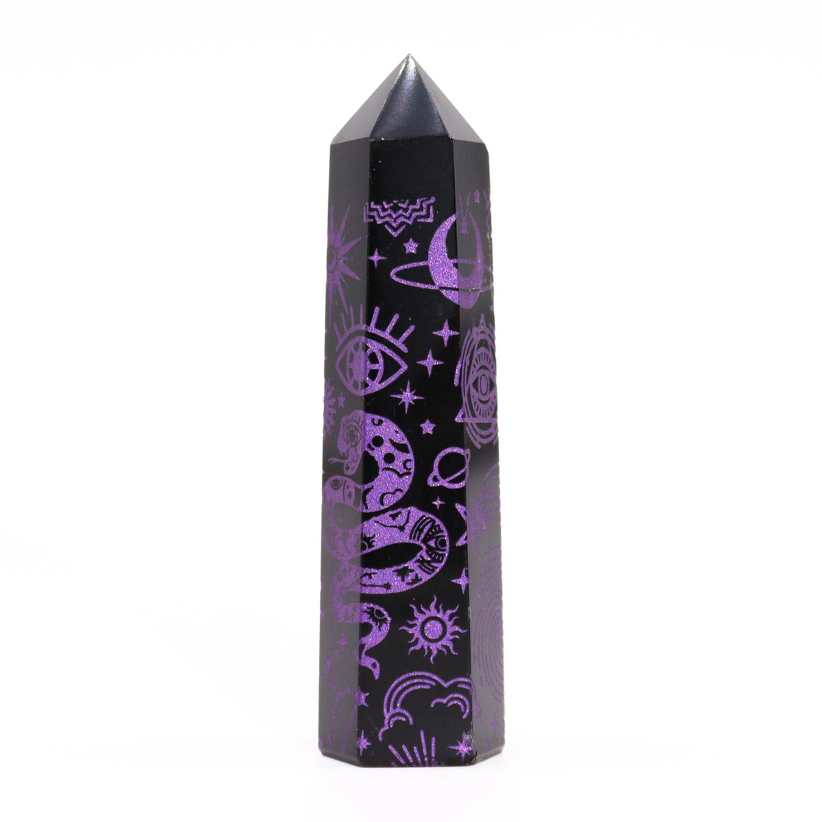 Black Obsidian Point - Mystic Story - Deep Purple AW Dropship UK