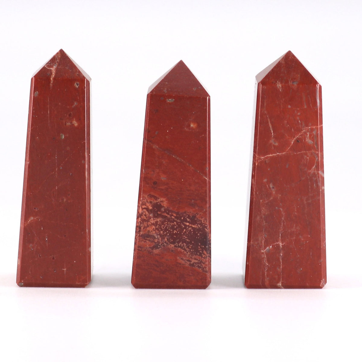 Gemstone Obelisk Point approx 5cm - Red Jasper AW Dropship UK