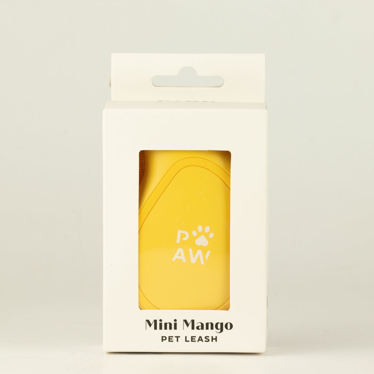 Yellow retractable lead for dog walks
