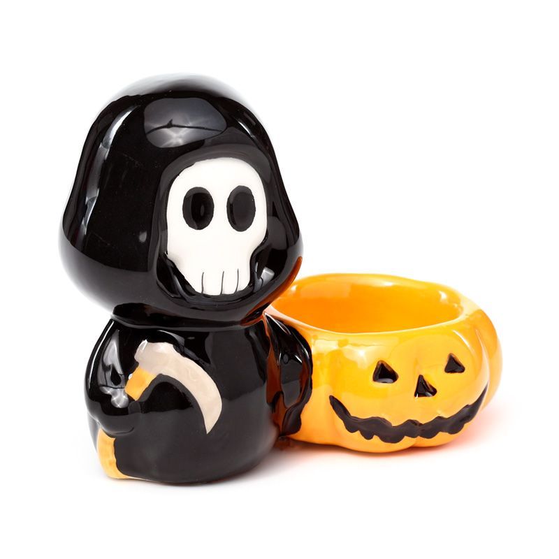 Ceramic Skull Boy Tea Light Candle Holder AW Dropship UK