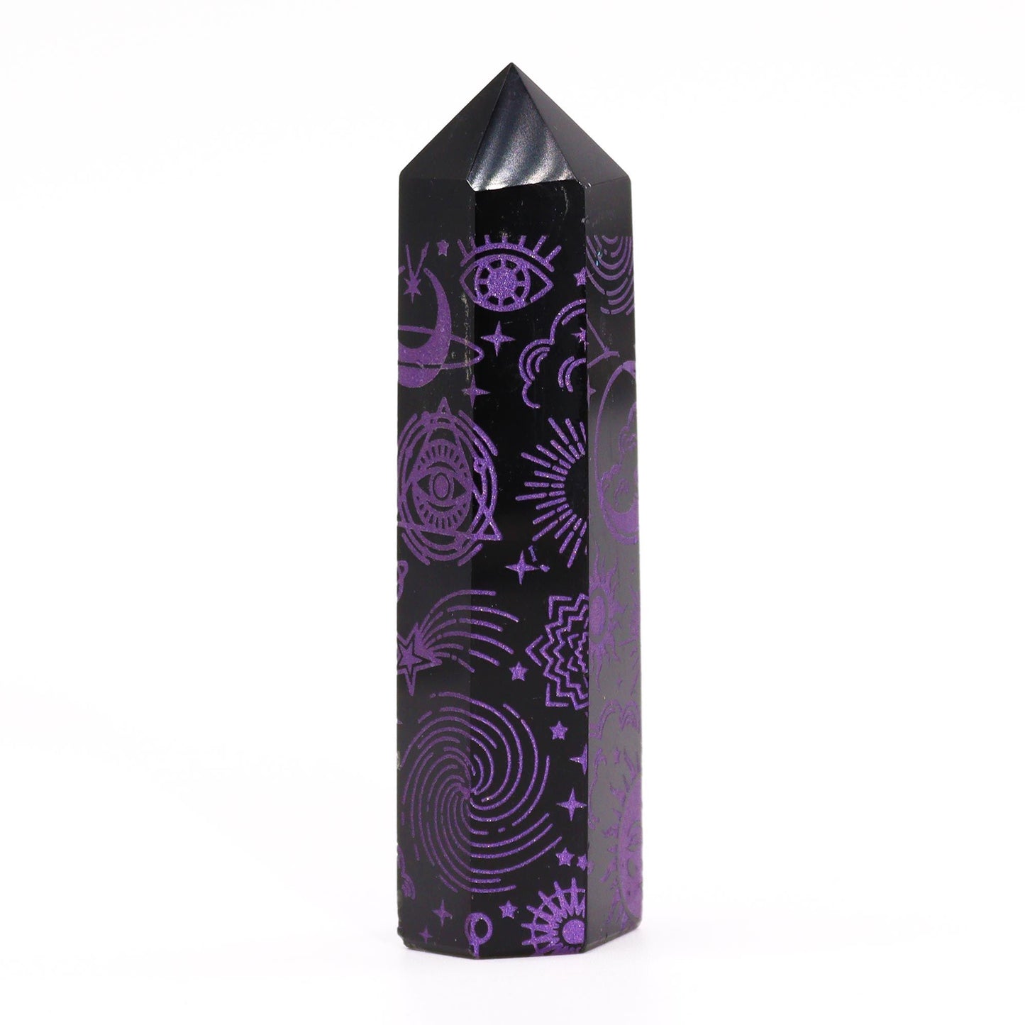 Black Obsidian Point - Mystic Story - Deep Purple AW Dropship UK