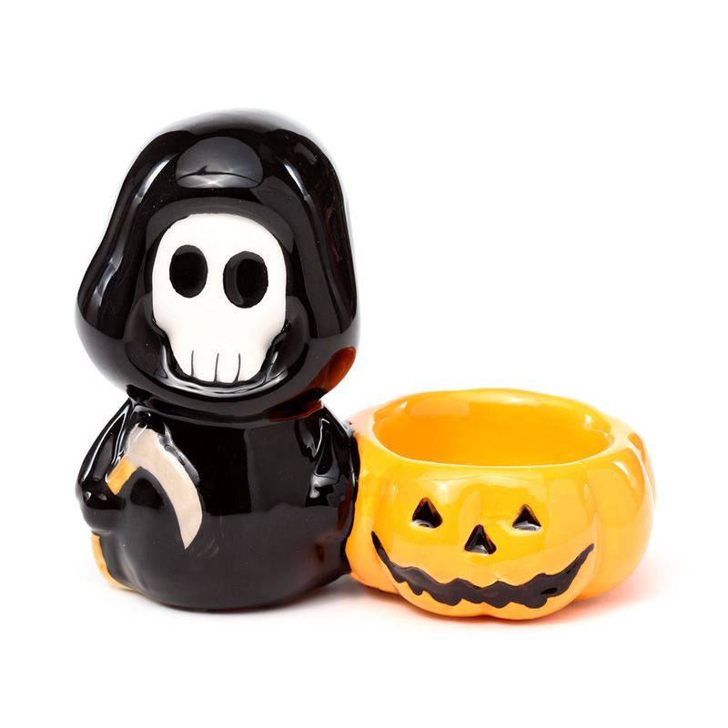 Ceramic Skull Boy Tea Light Candle Holder AW Dropship UK