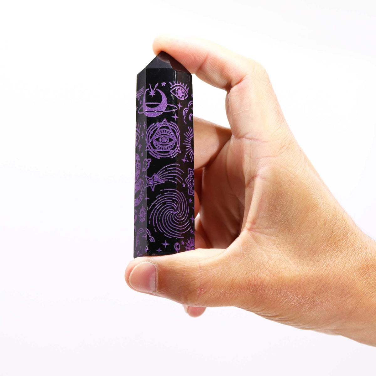 Black Obsidian Point - Mystic Story - Deep Purple AW Dropship UK