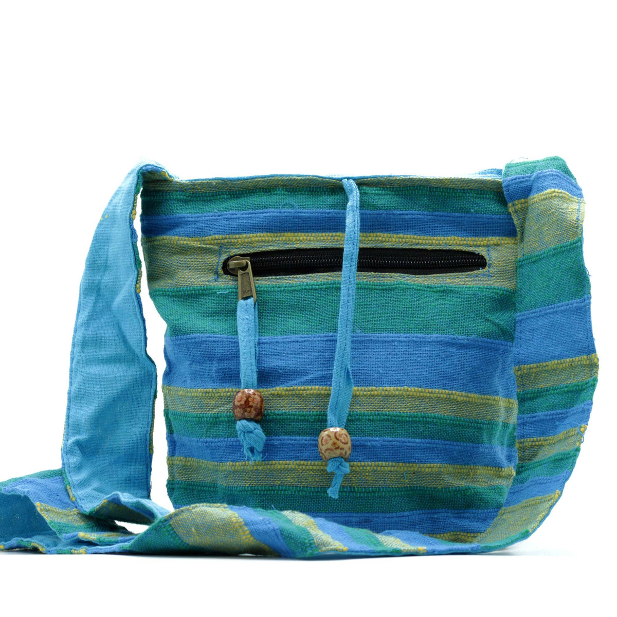 Nepal Sling Bag - Spring Meadows Green & Blue AW Dropship UK