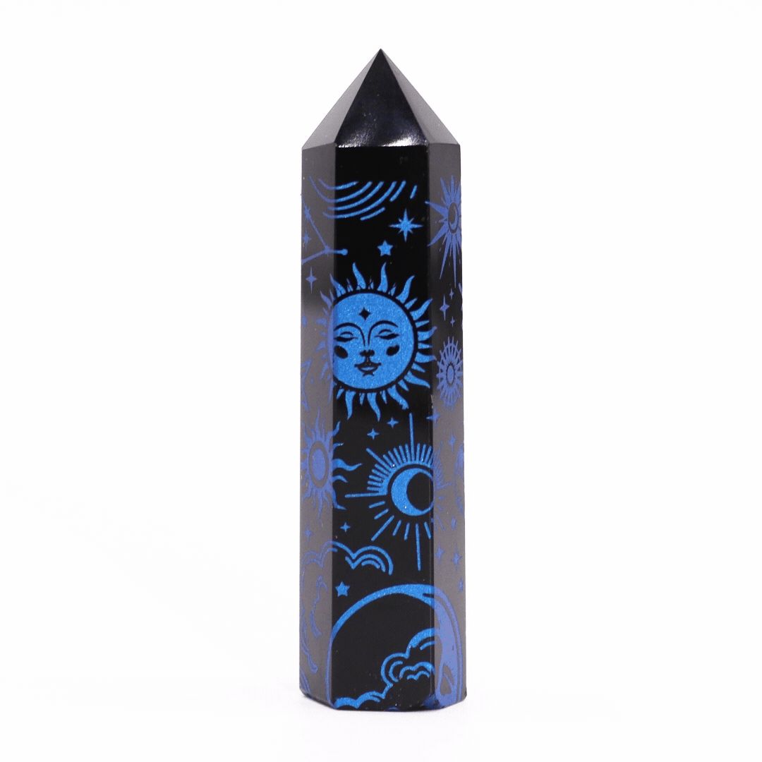 Black Obsidian Point - Mystic Story - Midnight Blue AW Dropship UK