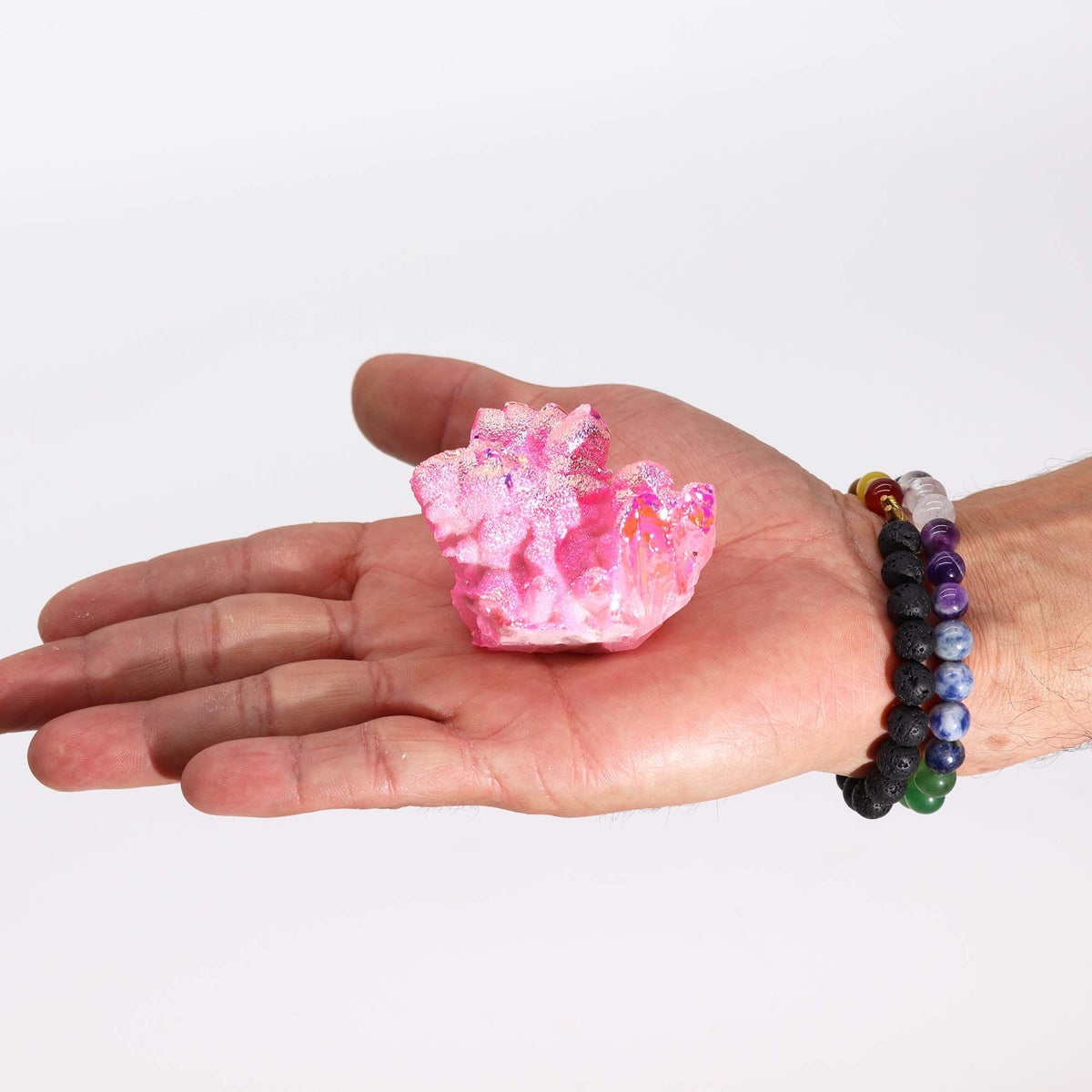 Med Enhanced Quartz - Aura Rose Halo Quartz AW Dropship UK