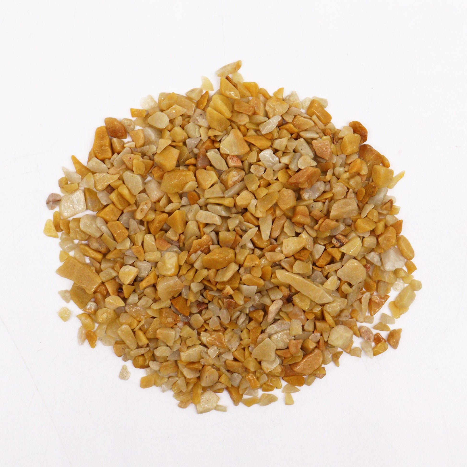 Golden Quartz Chips Gemstone Chips Bulk - 1KG AW Dropship UK