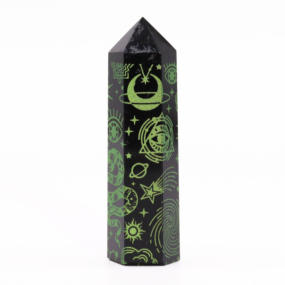 Black Obsidian Point - Mystic Story - Forest Green AW Dropship UK