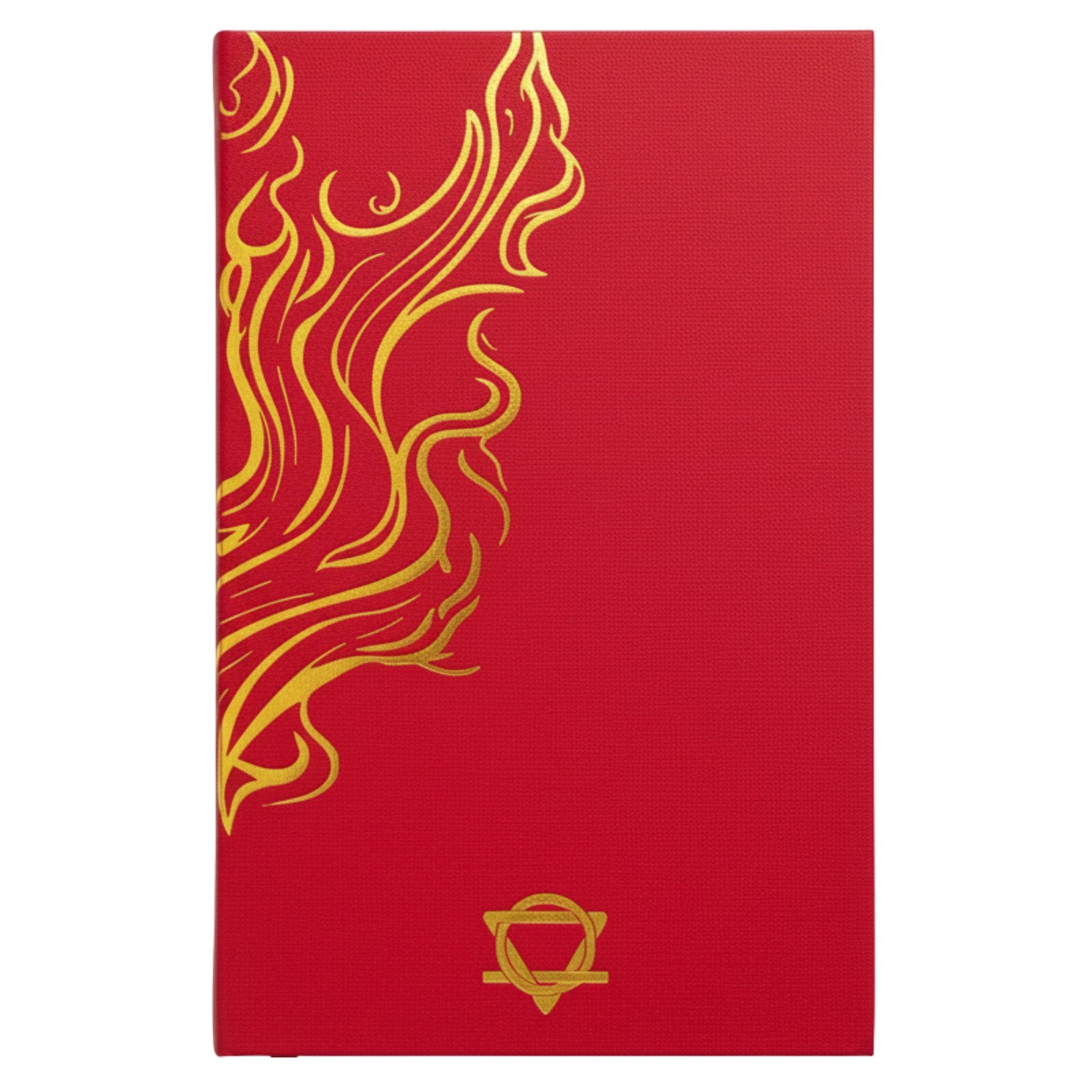 Red Wellness Journal - 120 pages - Golden Mandala and Lotus AW Dropship UK