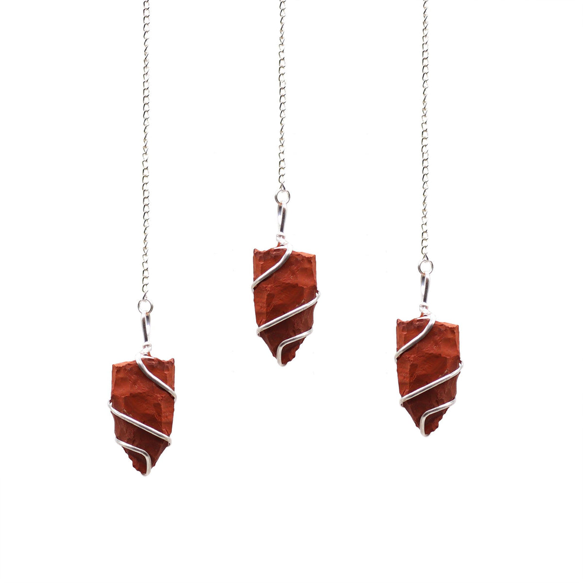 Raw Gemstone Pendulum - Red Jasper AW Dropship UK
