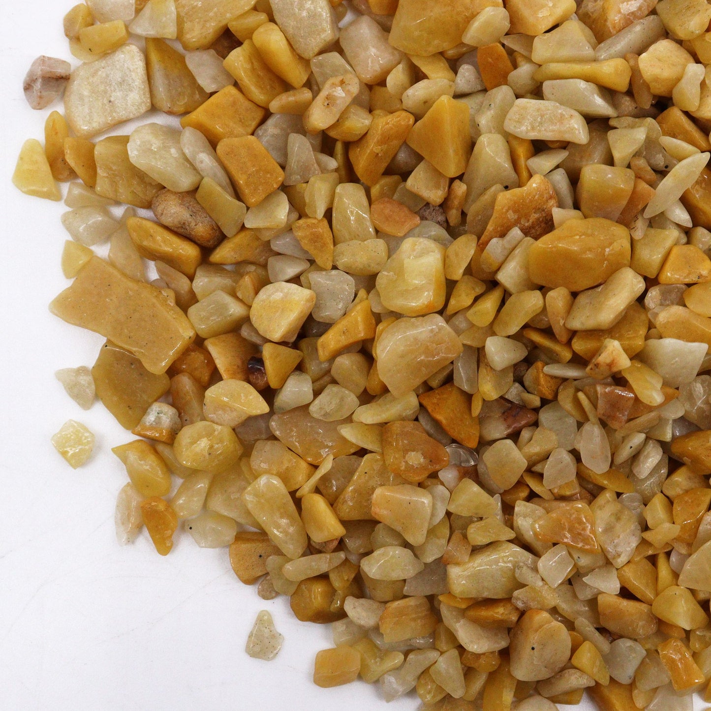 Golden Quartz Chips Gemstone Chips Bulk - 1KG AW Dropship UK