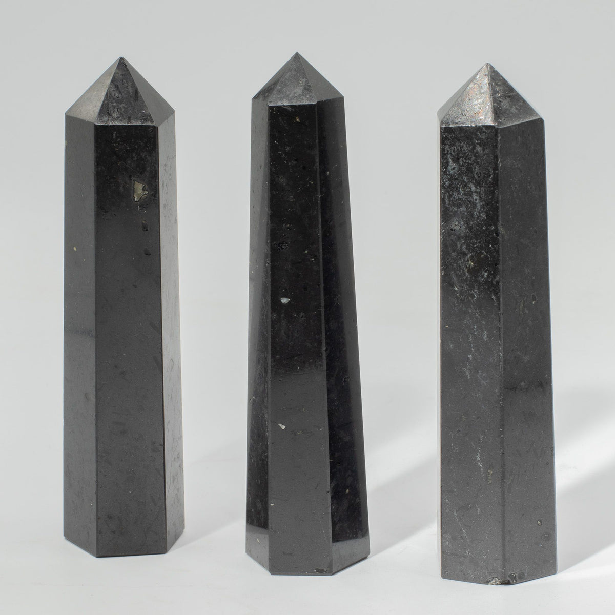 Gemstone Six Face Obelisk Point approx 17cm - Black Tourmaline AW Dropship UK