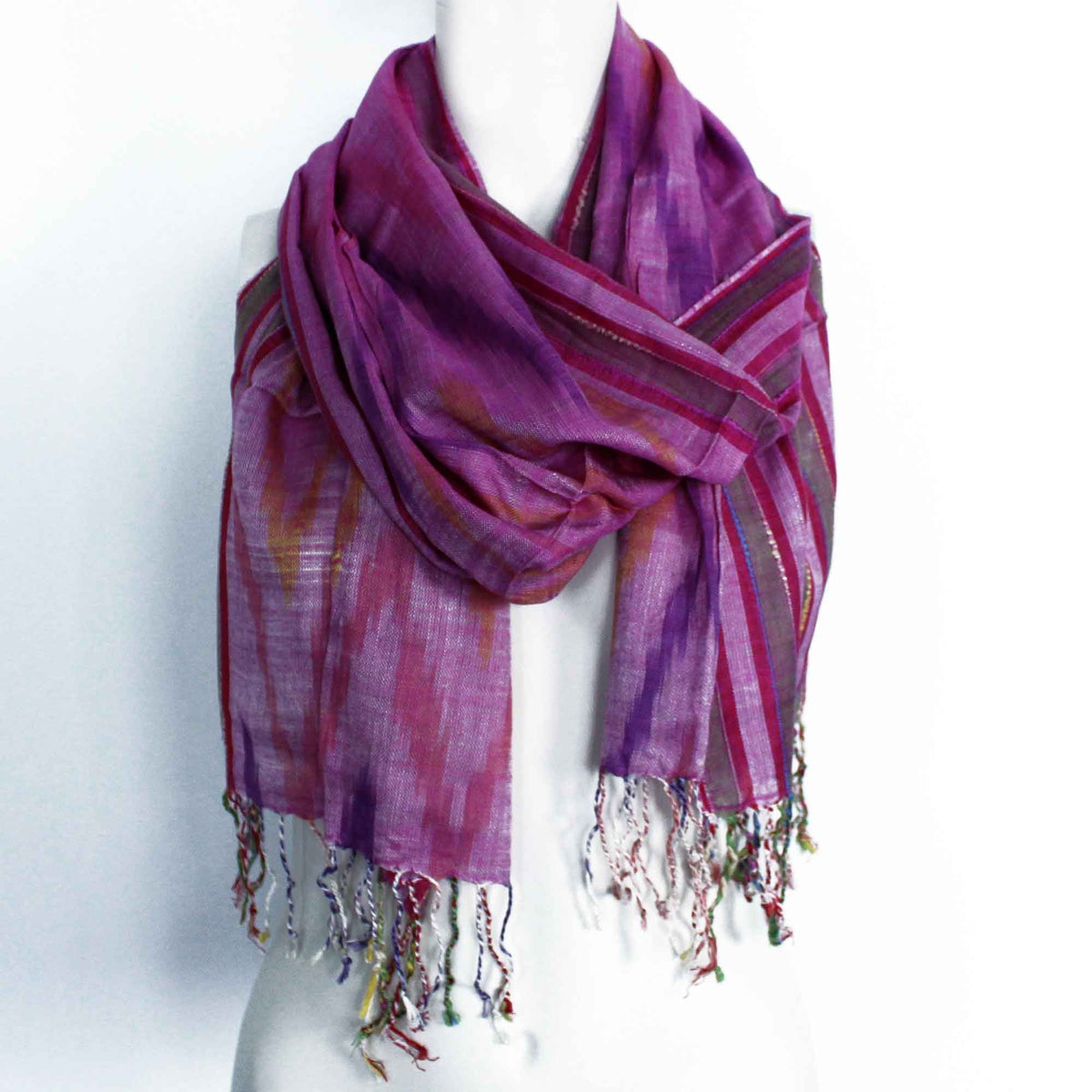 Indian Boho Scarves - 22x72cm - Random Blues AW Dropship UK
