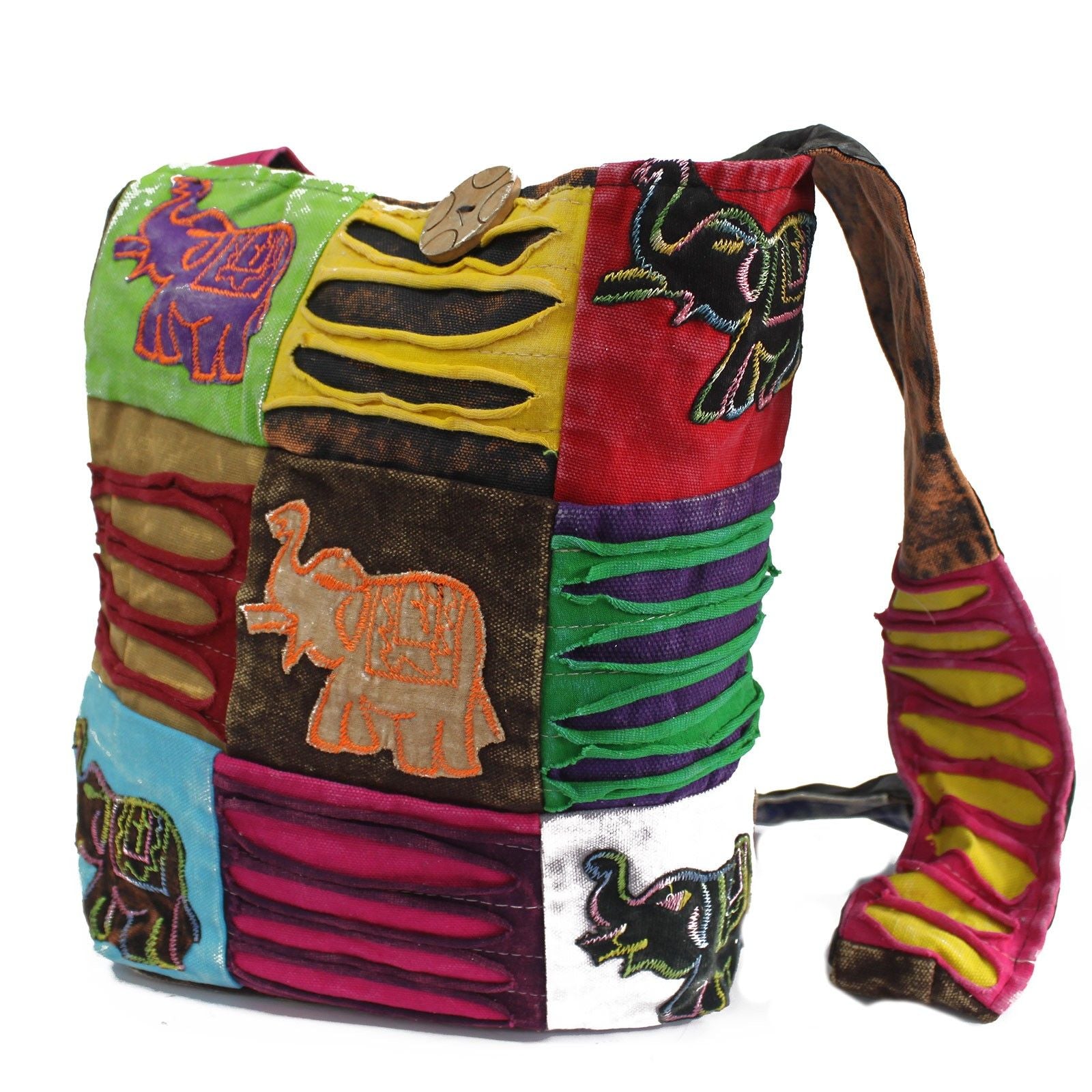 Ethnic Sling Bag - Chocolate / Elephant AW Dropship UK