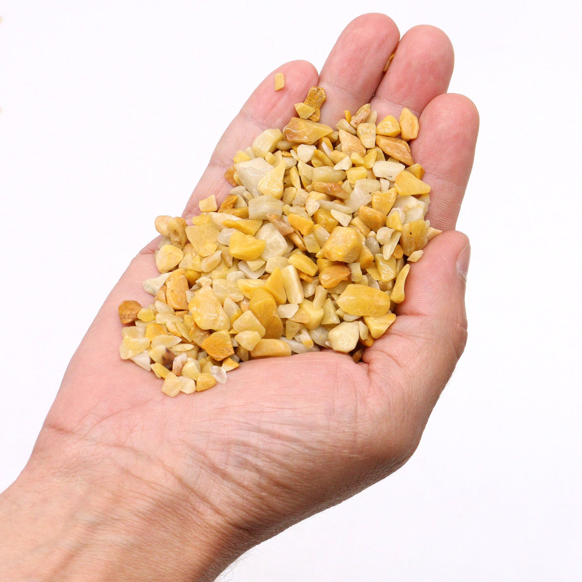 Golden Quartz Chips Gemstone Chips Bulk - 1KG AW Dropship UK